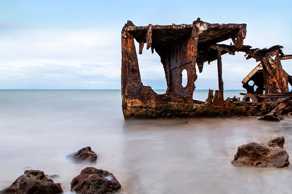 Gayundah Shipwreck Woody Point by Angelico Jarvis